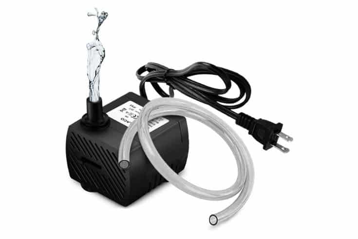 PULACO 95GPH 5W Mini Submersible Water Pump for Aquarium Fish Tank, Pond, Fountain, Hydroponics